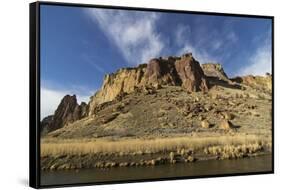 USA, Oregon, Smith Rock State Park-Brent Bergherm-Framed Stretched Canvas