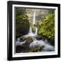 USA, Oregon. Spring view of McCord Creek flowing below Elowah Falls in the Columbia River Gorge.-Gary Luhm-Framed Photographic Print