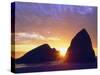 USA, Oregon, Sunset over Gold Beach on the Oregon Coast-Jaynes Gallery-Stretched Canvas