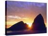 USA, Oregon, Sunset over Gold Beach on the Oregon Coast-Jaynes Gallery-Stretched Canvas