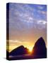 USA, Oregon. Sunset over Gold Beach on the Oregon Coast-Jaynes Gallery-Stretched Canvas