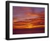 USA, Oregon. Sunset over the Pacific Ocean from Cape Perpetua.-Steve Terrill-Framed Premium Photographic Print