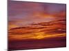 USA, Oregon. Sunset over the Pacific Ocean from Cape Perpetua.-Steve Terrill-Mounted Premium Photographic Print
