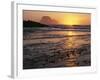 USA, Oregon. Sunset, tide-washed sand and Three Arch Rocks, near Oceanside.-John Barger-Framed Photographic Print