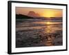 USA, Oregon. Sunset, tide-washed sand and Three Arch Rocks, near Oceanside.-John Barger-Framed Photographic Print