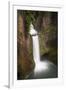 USA, Oregon. Toketee Falls flows over columnar basalt rock cliff.-Jaynes Gallery-Framed Premium Photographic Print