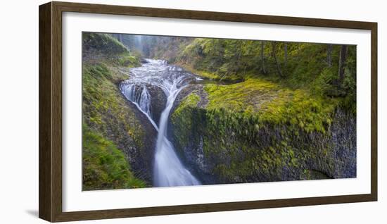 Usa. Oregon. Twister Falls on Eagle Creek in the Columbia Gorge-Gary Luhm-Framed Photographic Print