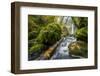 USA, Oregon. View from Below Elowah Falls on Mccord Creek in Autumn in the Columbia Gorge-Gary Luhm-Framed Photographic Print