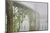 USA, Oregon. Yaquina Bay Bridge in Fog-Jean Carter-Mounted Photographic Print