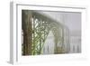 USA, Oregon. Yaquina Bay Bridge in Fog-Jean Carter-Framed Photographic Print