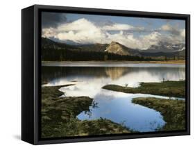 Usa, Pacific Northwest, Mountain Scenic with a Lake-Christopher Talbot Frank-Framed Stretched Canvas