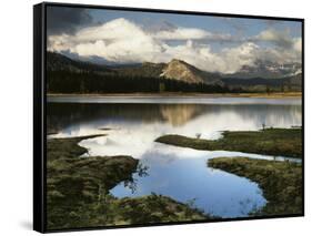 Usa, Pacific Northwest, Mountain Scenic with a Lake-Christopher Talbot Frank-Framed Stretched Canvas