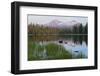 Usa, Pacific Northwest, Oregon Cascades, Scott Lake with Three Sisters Mountains-Christian Heeb-Framed Photographic Print