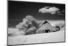 USA, Palouse Country, Washington State, Infrared Palouse fields and barn-Terry Eggers-Mounted Photographic Print