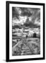 USA, Palouse Country, Washington State, old wooden silo and railroad tracks-Terry Eggers-Framed Photographic Print