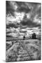 USA, Palouse Country, Washington State, old wooden silo and railroad tracks-Terry Eggers-Mounted Photographic Print