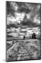 USA, Palouse Country, Washington State, old wooden silo and railroad tracks-Terry Eggers-Mounted Photographic Print