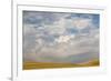 USA, Palouse, WA. Wheat field after harvest in the Palouse Region under cloudy-filled sky.-Deborah Winchester-Framed Photographic Print