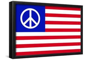 USA Peace Flag-null-Framed Poster