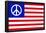 USA Peace Flag-null-Framed Poster