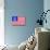 USA Peace Flag-null-Stretched Canvas displayed on a wall
