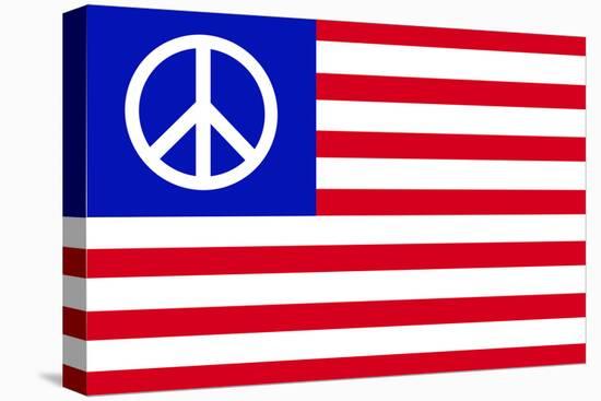 USA Peace Flag-null-Stretched Canvas