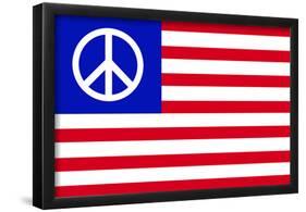 USA Peace Flag-null-Framed Poster