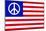 USA Peace Flag-null-Mounted Poster