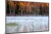 USA, Pennsylvania, Benton. Fog over Pond-Jay O'brien-Mounted Photographic Print