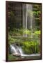USA, Pennsylvania, Benton. Waterfall in Ricketts Glen State Park.-Jay O'brien-Framed Photographic Print