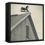 USA, Pennsylvania, Dutch Country, Amish Barn and Weathervane-Walter Bibikow-Framed Stretched Canvas