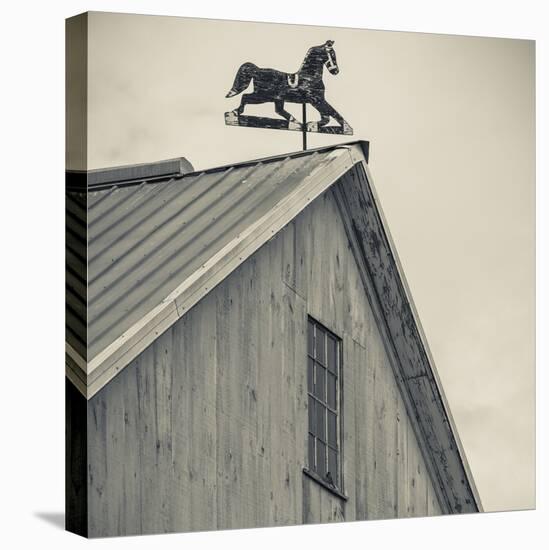 USA, Pennsylvania, Dutch Country, Amish Barn and Weathervane-Walter Bibikow-Stretched Canvas