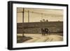 USA, Pennsylvania, Dutch Country, Paradise, Amish Horse and Buggy-Walter Bibikow-Framed Photographic Print