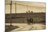 USA, Pennsylvania, Dutch Country, Paradise, Amish Horse and Buggy-Walter Bibikow-Mounted Photographic Print