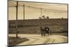 USA, Pennsylvania, Dutch Country, Paradise, Amish Horse and Buggy-Walter Bibikow-Mounted Photographic Print