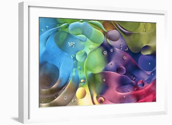 USA, Pennsylvania, Erie. Oil Abstract-Ellen Anon-Framed Photographic Print