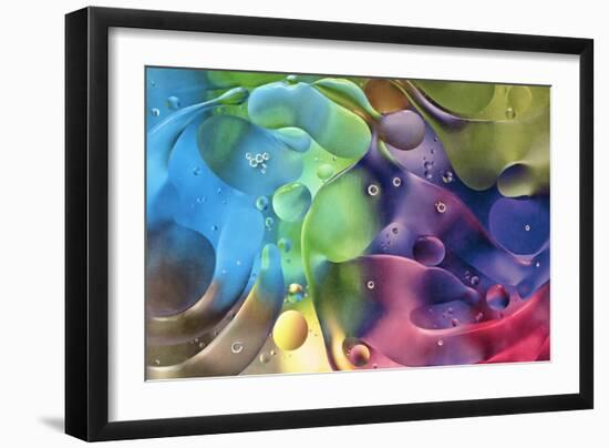 USA, Pennsylvania, Erie. Oil Abstract-Ellen Anon-Framed Photographic Print