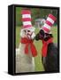 USA, Pennsylvania, Erie. Two Llamas Dressed Humorously-Jaynes Gallery-Framed Stretched Canvas