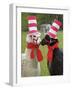 USA, Pennsylvania, Erie. Two Llamas Dressed Humorously-Jaynes Gallery-Framed Photographic Print