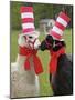 USA, Pennsylvania, Erie. Two Llamas Dressed Humorously-Jaynes Gallery-Mounted Photographic Print