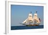 USA, Pennsylvania, Erie. View of sailing ship at sea.-Ellen Anon-Framed Photographic Print