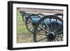 USA, Pennsylvania, Gettysburg, Artillery on Confederate Avenue-Walter Bibikow-Framed Photographic Print