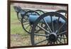 USA, Pennsylvania, Gettysburg, Artillery on Confederate Avenue-Walter Bibikow-Framed Photographic Print