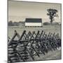 USA, Pennsylvania, Gettysburg, Battle of Gettysburg, Battlefield Fence-Walter Bibikow-Mounted Photographic Print