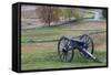 USA, Pennsylvania, Gettysburg, Battle of Gettysburg, Civil War Cannon-Walter Bibikow-Framed Stretched Canvas