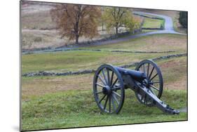 USA, Pennsylvania, Gettysburg, Battle of Gettysburg, Civil War Cannon-Walter Bibikow-Mounted Photographic Print