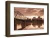 USA, Pennsylvania, Harrisburg, City Skyline from the Susquehanna River-Walter Bibikow-Framed Photographic Print