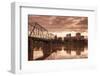 USA, Pennsylvania, Harrisburg, City Skyline from the Susquehanna River-Walter Bibikow-Framed Photographic Print