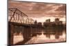 USA, Pennsylvania, Harrisburg, City Skyline from the Susquehanna River-Walter Bibikow-Mounted Photographic Print
