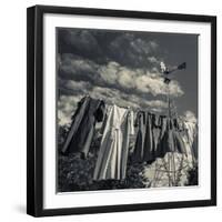 USA, Pennsylvania, Lancaster, Amish Farm and House Museum, Laundry-Walter Bibikow-Framed Photographic Print